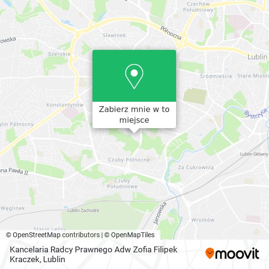 Mapa Kancelaria Radcy Prawnego Adw Zofia Filipek Kraczek