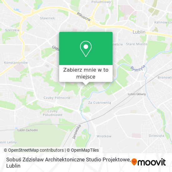 Mapa Sobuś Zdzisław Architektoniczne Studio Projektowe