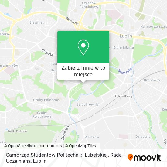 Mapa Samorząd Studentów Politechniki Lubelskiej. Rada Uczelniana