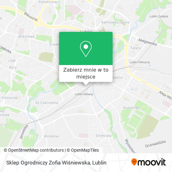 Mapa Sklep Ogrodniczy Zofia Wiśniewska