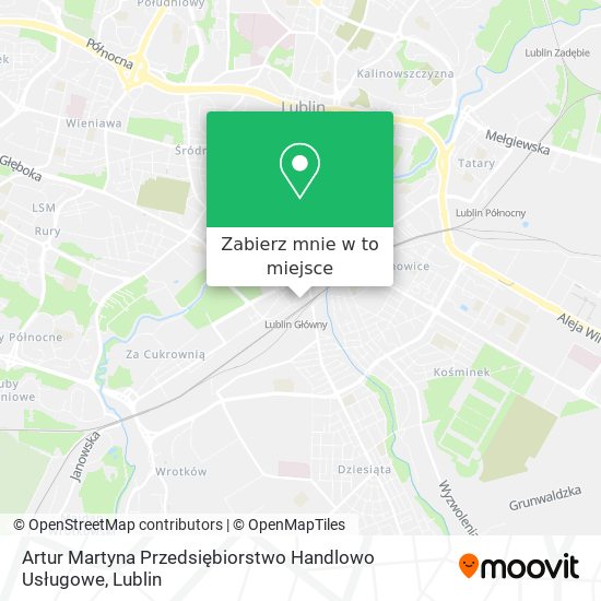 Mapa Artur Martyna Przedsiębiorstwo Handlowo Usługowe