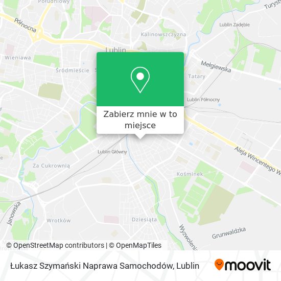 Mapa Łukasz Szymański Naprawa Samochodów