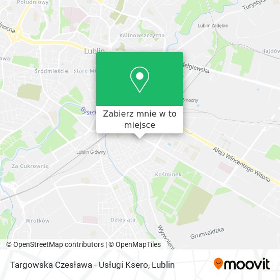Mapa Targowska Czesława - Usługi Ksero