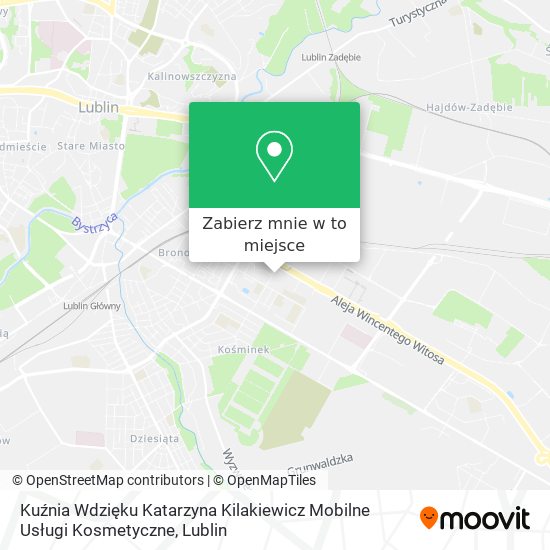 Mapa Kuźnia Wdzięku Katarzyna Kilakiewicz Mobilne Usługi Kosmetyczne