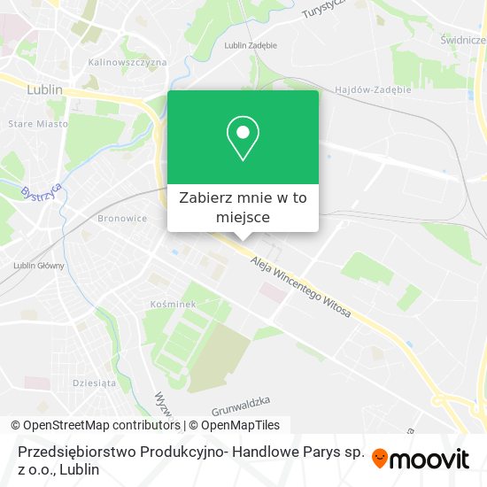 Mapa Przedsiębiorstwo Produkcyjno- Handlowe Parys sp. z o.o.