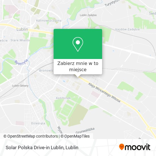 Mapa Solar Polska Drive-in Lublin