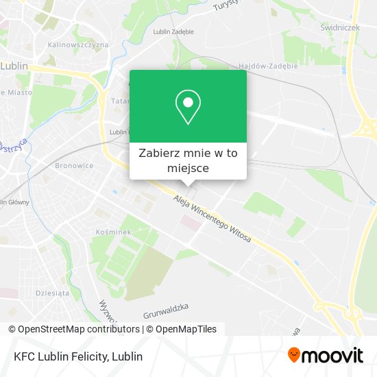 Mapa KFC Lublin Felicity