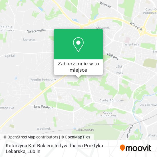 Mapa Katarzyna Kot Bakiera Indywidualna Praktyka Lekarska