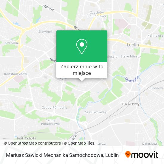 Mapa Mariusz Sawicki Mechanika Samochodowa