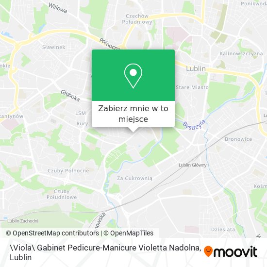 Mapa \Viola\ Gabinet Pedicure-Manicure Violetta Nadolna