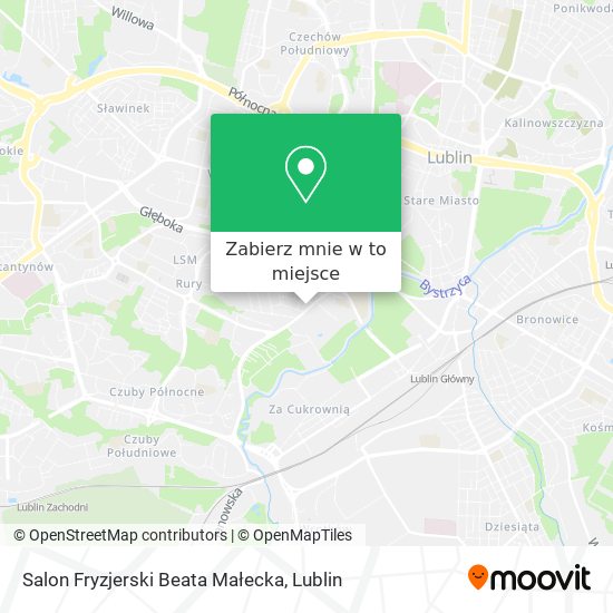 Mapa Salon Fryzjerski Beata Małecka