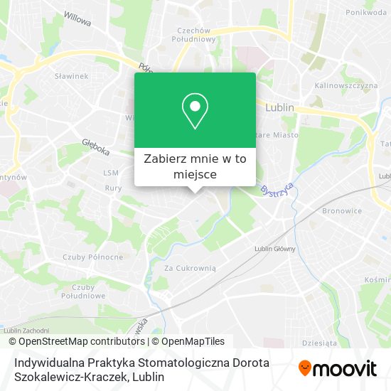 Mapa Indywidualna Praktyka Stomatologiczna Dorota Szokalewicz-Kraczek