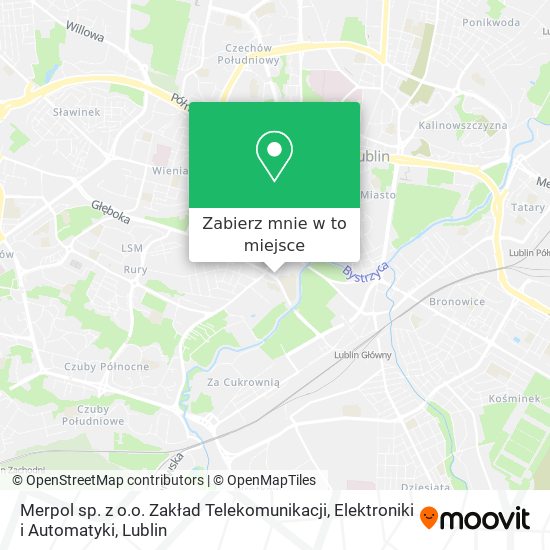 Mapa Merpol sp. z o.o. Zakład Telekomunikacji, Elektroniki i Automatyki