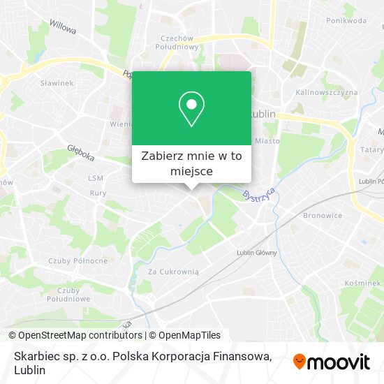 Mapa Skarbiec sp. z o.o. Polska Korporacja Finansowa