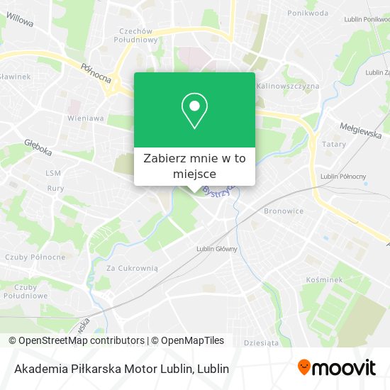 Mapa Akademia Piłkarska Motor Lublin