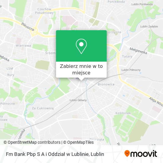 Mapa Fm Bank Pbp S A i Oddział w Lublinie