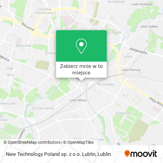Mapa New Technology Poland sp. z o.o. Lublin