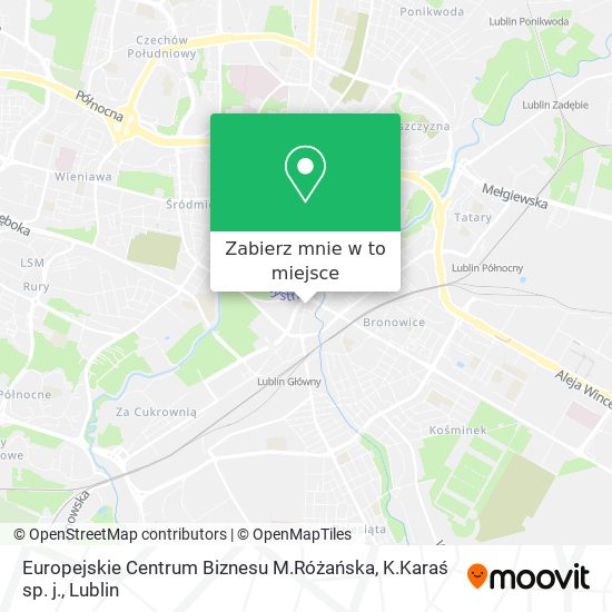 Mapa Europejskie Centrum Biznesu M.Różańska, K.Karaś sp. j.
