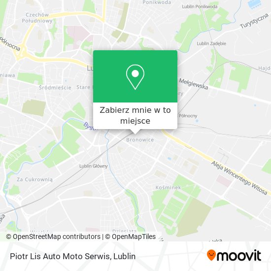 Mapa Piotr Lis Auto Moto Serwis