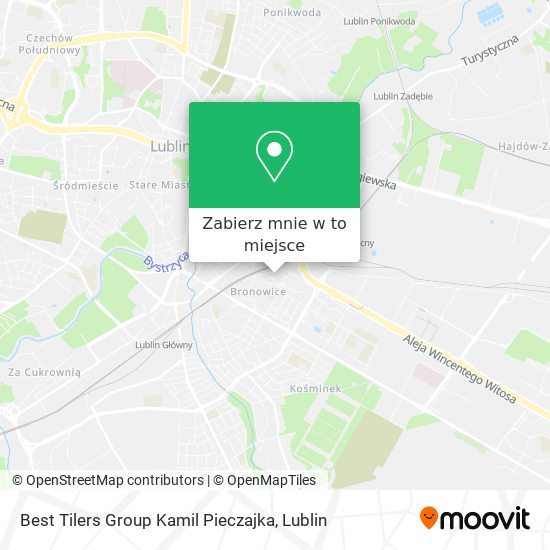 Mapa Best Tilers Group Kamil Pieczajka