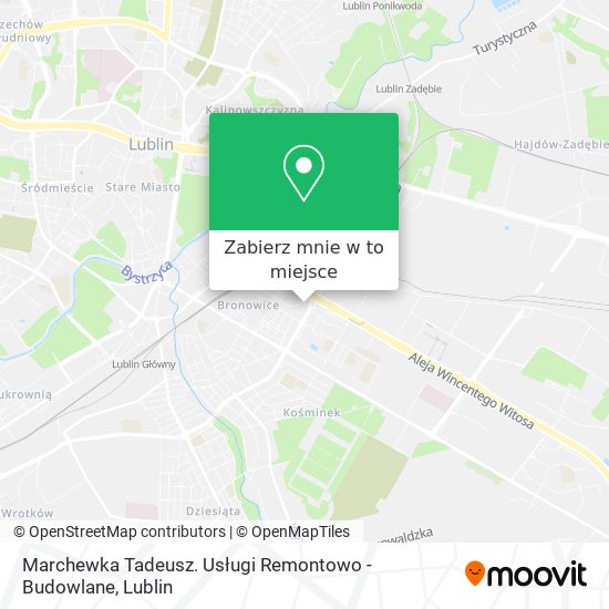 Mapa Marchewka Tadeusz. Usługi Remontowo - Budowlane