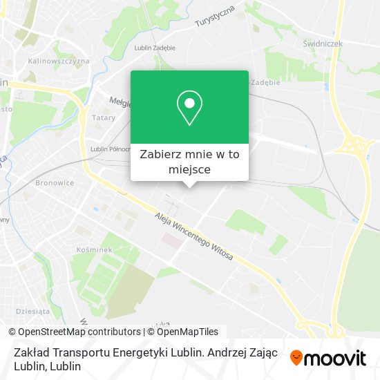 Mapa Zakład Transportu Energetyki Lublin. Andrzej Zając Lublin