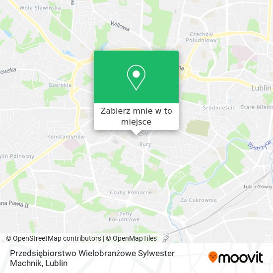 Mapa Przedsiębiorstwo Wielobranżowe Sylwester Machnik