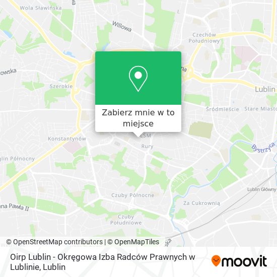 Mapa Oirp Lublin - Okręgowa Izba Radców Prawnych w Lublinie