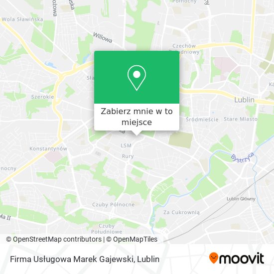 Mapa Firma Usługowa Marek Gajewski