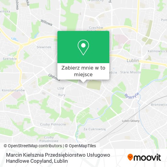 Mapa Marcin Kiełsznia Przedsiębiorstwo Usługowo Handlowe Copyland