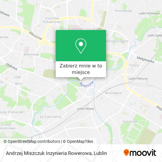 Mapa Andrzej Miszczuk Inzynieria Rowerowa