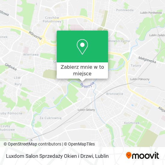 Mapa Luxdom Salon Sprzedaży Okien i Drzwi