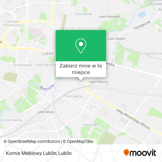 Mapa Komis Meblowy Lublin