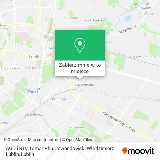 Mapa AGD i RTV Tomar Phu. Lewandowski Włodzimierz Lublin