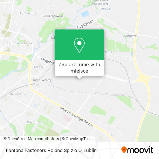 Mapa Fontana Fasteners Poland Sp z o O