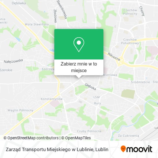 Mapa Zarząd Transportu Miejskiego w Lublinie