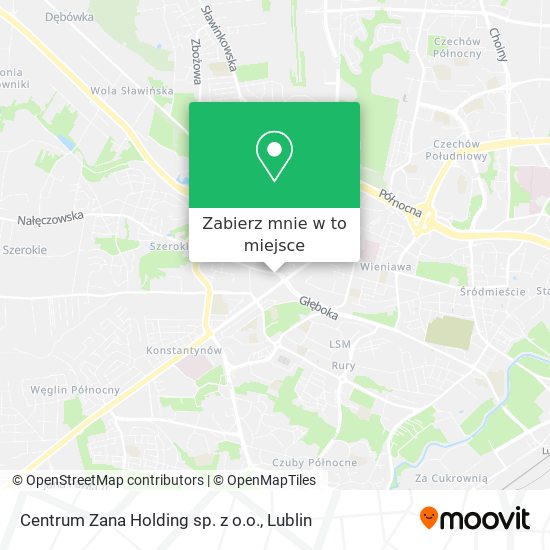 Mapa Centrum Zana Holding sp. z o.o.