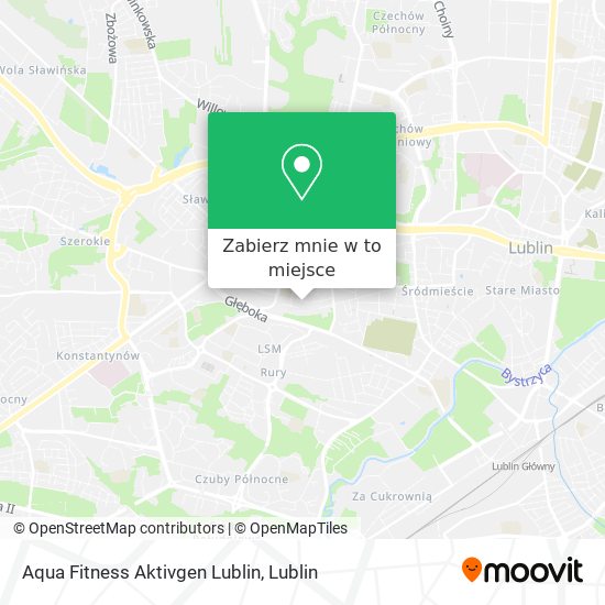 Mapa Aqua Fitness Aktivgen Lublin