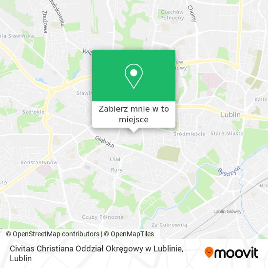 Mapa Civitas Christiana Oddział Okręgowy w Lublinie