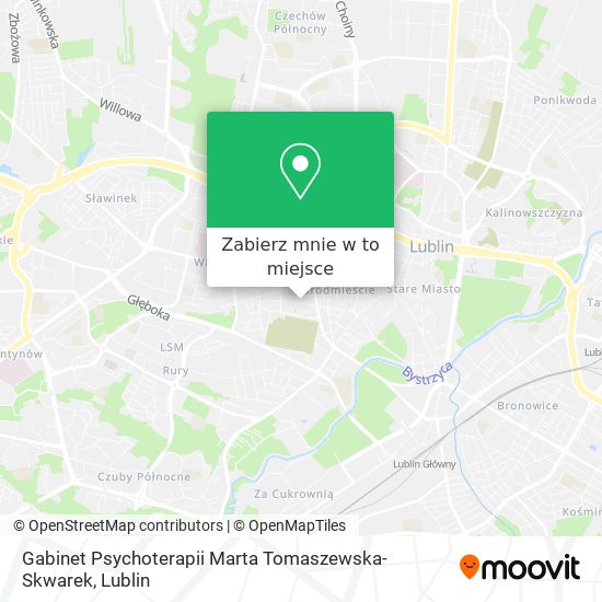 Mapa Gabinet Psychoterapii Marta Tomaszewska-Skwarek