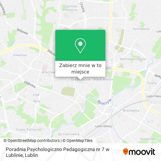 Mapa Poradnia Psychologiczno Pedagogiczna nr 7 w Lublinie