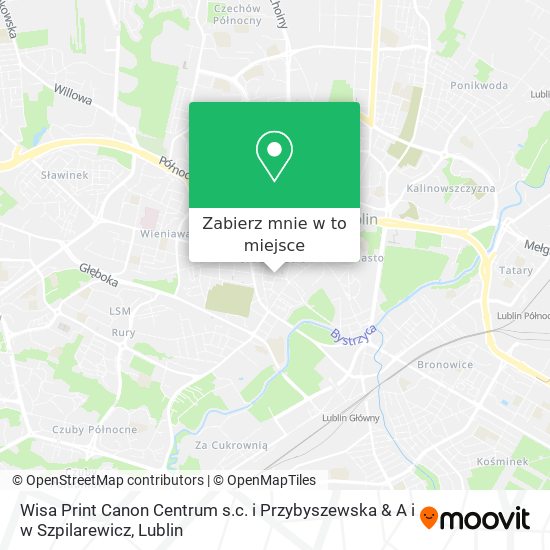 Mapa Wisa Print Canon Centrum s.c. i Przybyszewska & A i w Szpilarewicz