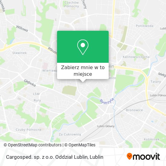 Mapa Cargosped. sp. z o.o. Oddział Lublin