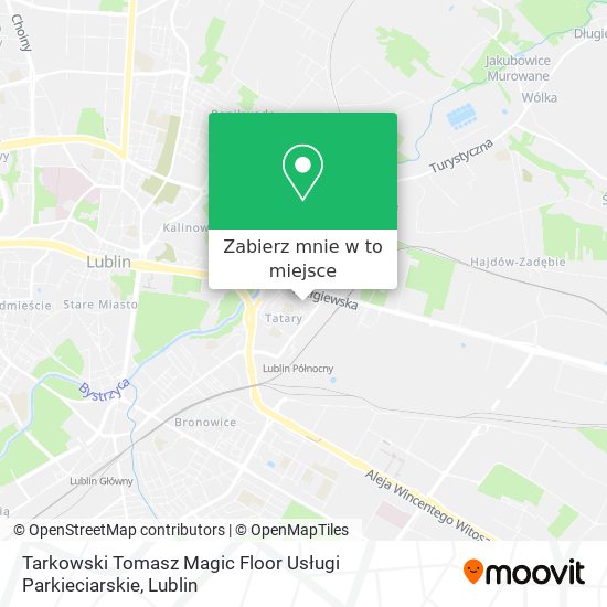 Mapa Tarkowski Tomasz Magic Floor Usługi Parkieciarskie