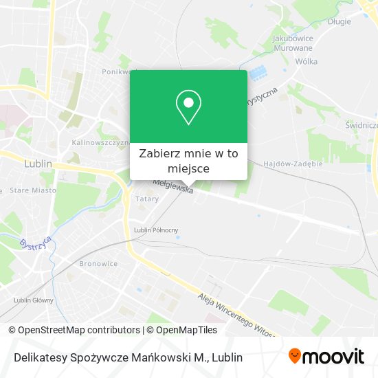 Mapa Delikatesy Spożywcze Mańkowski M.