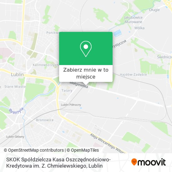 Mapa SKOK Spółdzielcza Kasa Oszczędnościowo-Kredytowa im. Z. Chmielewskiego