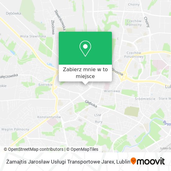 Mapa Żamajtis Jarosław Usługi Transportowe Jarex
