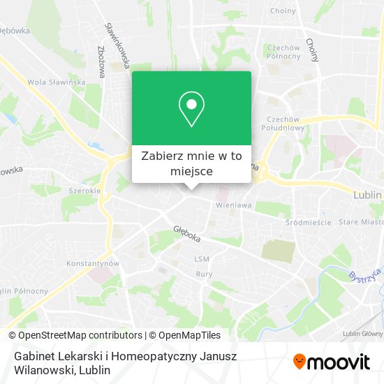 Mapa Gabinet Lekarski i Homeopatyczny Janusz Wilanowski