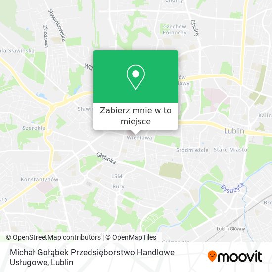 Mapa Michał Gołąbek Przedsięborstwo Handlowe Usługowe