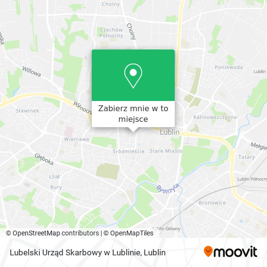 Mapa Lubelski Urząd Skarbowy w Lublinie